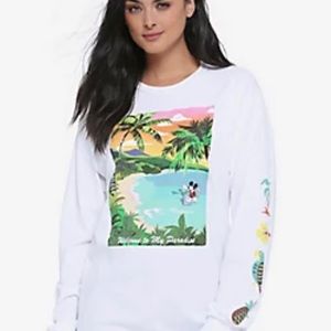 2-$25 Disney Mickey Welcome To Paradise Long Sleeve